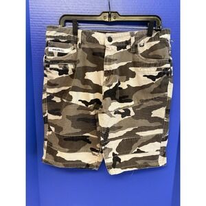ECKO UNLTD Camo Shorts Men's 34 Green Camouflage Cotton Streetwear Hip Hop‎